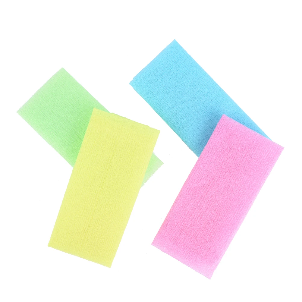 1PC Nylon Mesh Bath Shower Body Washing Clean Exfoliate Puff Scrubbing Towel Cloth Scrubber Soap Bubble For The Bath Like Loofah