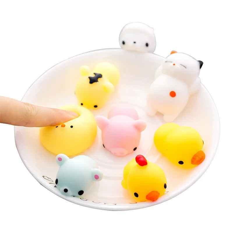 Мини мягкая игрушка милое животное антистрессовый шар Squeeze Mochi Rising Toys Abreact мягкая липкая игрушка для снятия стресса забавная игрушка в подарок