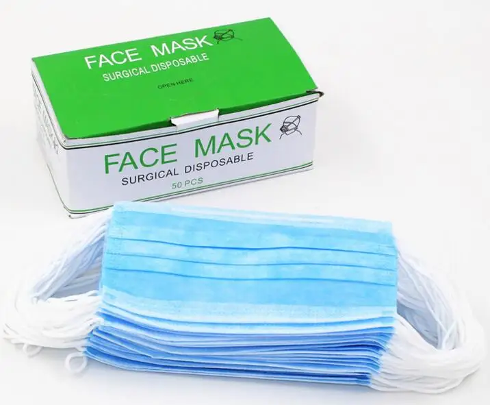 

Disposable non-woven masks three layer anti-fog and haze masks breathable outdoor beauty Medical dust masks
