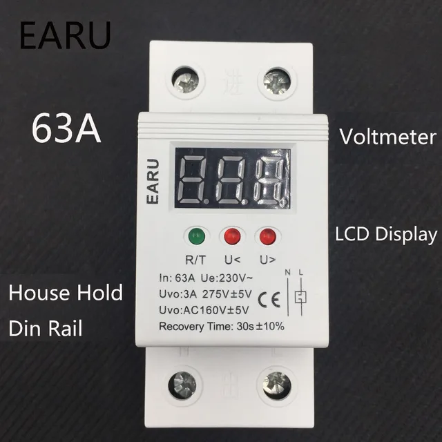 1 pc 63A 230 V Auto Récupération Reconnexion Automatique