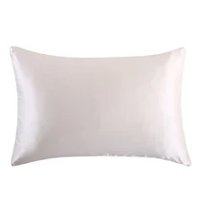 Funda de almohada de seda de morera natural, 100%, envío gratis, fundas de cremallera, estándar, saludable, queen king, multicolor