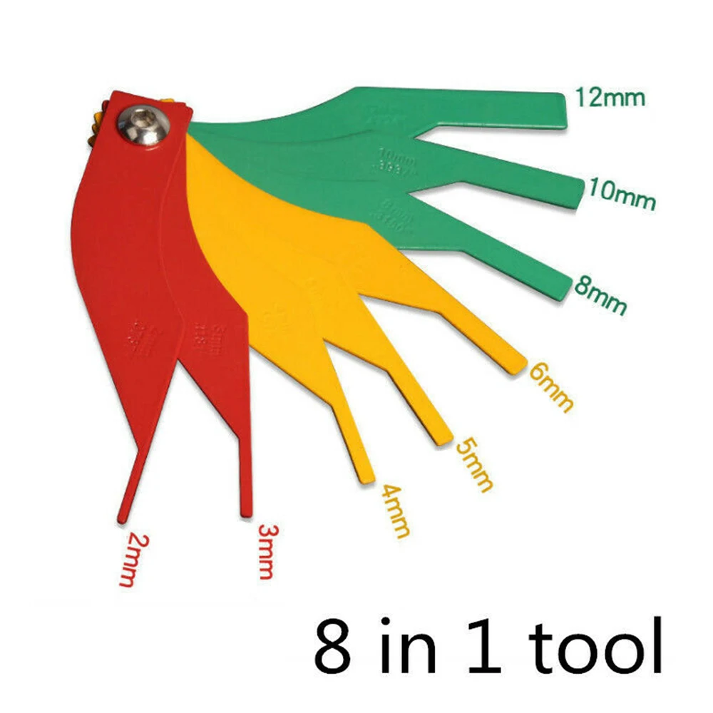 8-в-1 Толщина прибор измерение Линейка Инструмент автомобильных тормозных колодок щуп подкладка Авто продукта