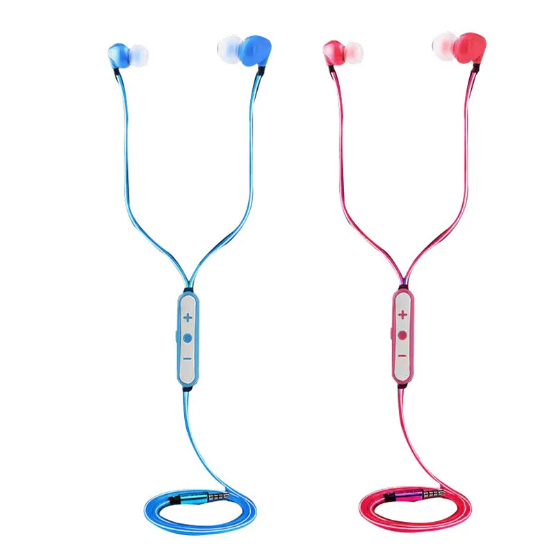 HIFI Stereo Wired In-Ear Headset Sports Headphones Cool Fashion LED Glowing Night Running Sports Earphones HIFI Stereo Wired In-Ear Headset Sports Headphones Cool Fashion LED Glowing Night Running Sports Earphones