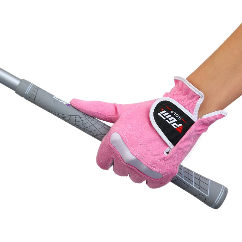 

High Quality PGM Brand Outdoor Sports Polo Super Fiber Cloth Golf Gloves Women Gloves Elastic Breathable Lady's Gloves 4 Colors