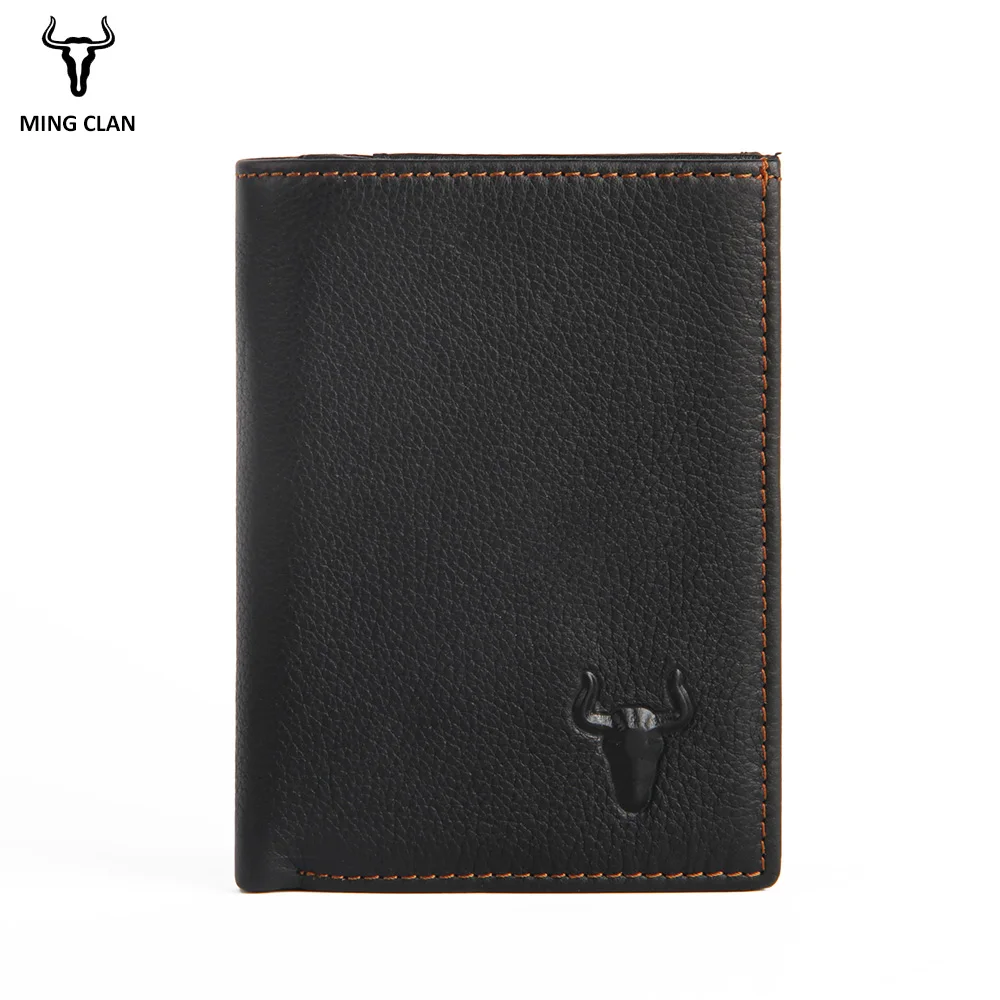 

Mingclan New Men Leather Wallet Famous Brand Vintage Photo Cash Short Slim Male Purses Money Bag Credit Card Holder Coin Wallets