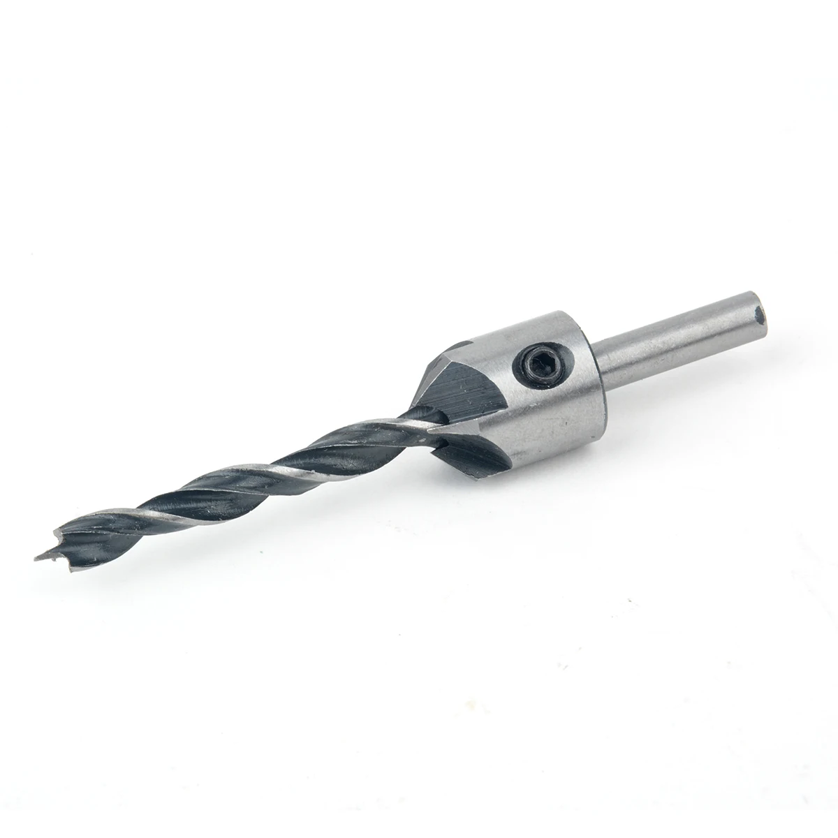 4pcs/lot HSS 5 Flute Countersink Drill Bit Drill Press Set Reamer Woodworking Chamfer 3-6mm Carpentry Drill + 1pcs Wrench