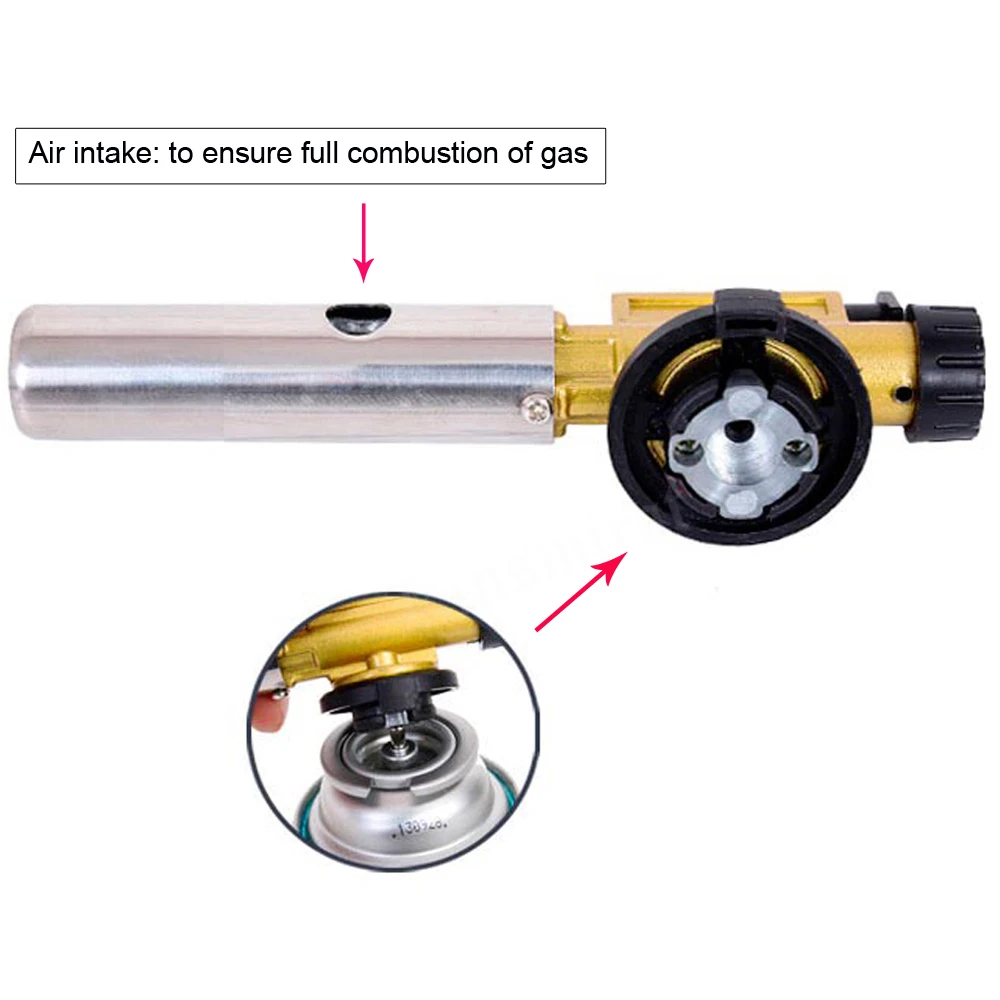 Пламя газовая горелка Сварка газовые горелки Горелка электронное зажигание медь бутан чайник зажигалка барбекю Пикник Кемпинг