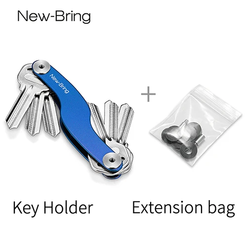 Smart Key Holder Organizer Key Wallet - Цвет: Blue Holder Extender