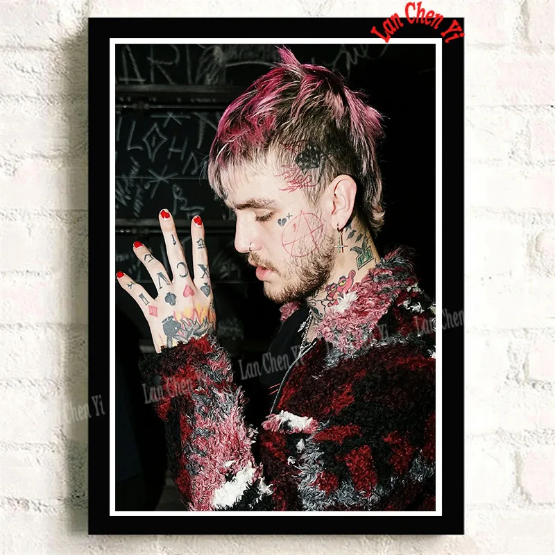 Lil Peep бумага с покрытием плакат для кафе высокое качество печати рисунок ядро декоративная живопись 42*30 см