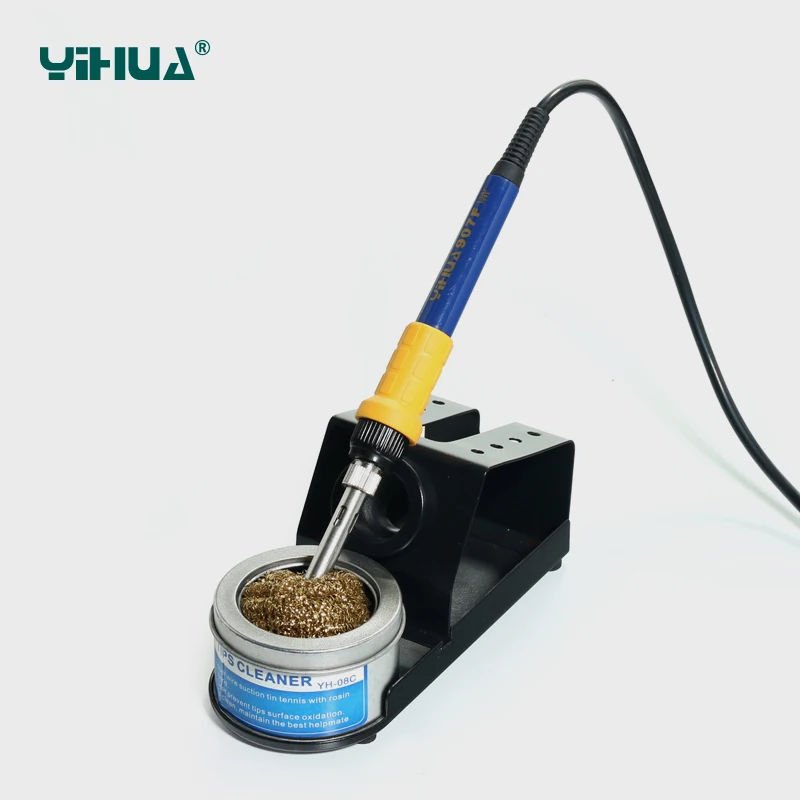 YIHUA 853AAA 3 функции в 1 паяльная станция 650 Вт SMD горячий воздушный пистолет+ 60 Вт паяльники+ 500 Вт станция предварительного нагрева