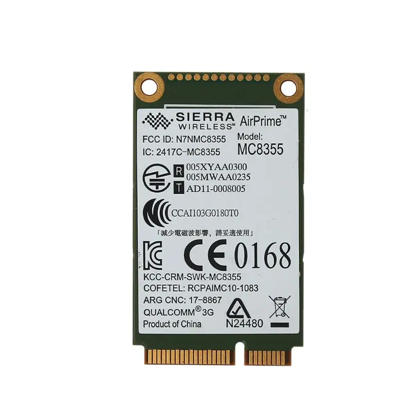 Беспроводной адаптер MC8355 SPS 634400 001 UN2430 Mini PCIE 3G HSDPA UMTS WWAN модуль карты для HP EliteBook 8470