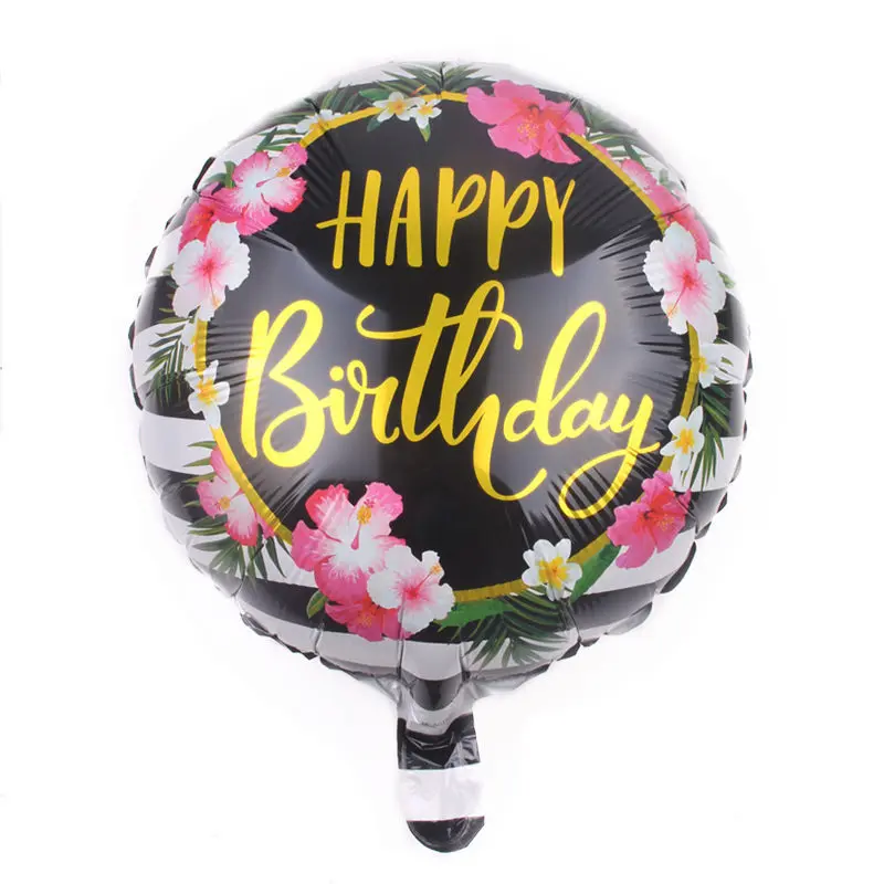 TSZWJ Новинка 18-дюймовые Круглый с днем рождения воздушные шары День рождения украшения игрушка-воздушный шар, оптом - Цвет: Figure balloon