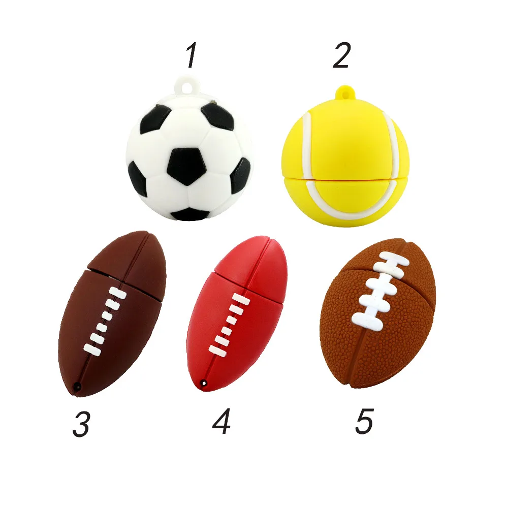 5 style Sports ball usb flash drive 4GB 8GB 16GB 32GB memory stick
