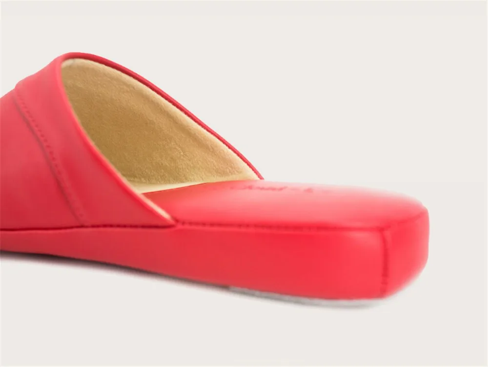 Men Women Leather Home Slippers (7)