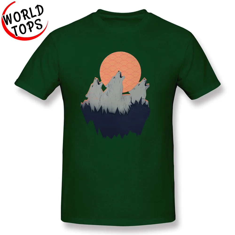 Howling Moon Custom ostern Day 100% Cotton Round Neck Men's Tops & Tees Cool Tee Shirts Slim Fit Short Sleeve T-shirts Howling Moon dark