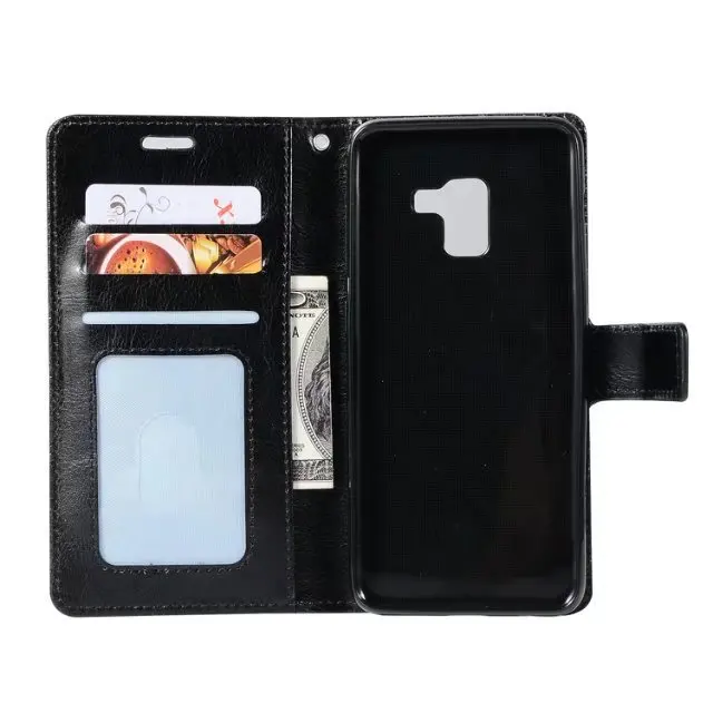 Чехол Crazy Horse из искусственной кожи с подставкой для Samsung S9/S9 Plus/A5/A7/A8/2018/A8 Plus 10