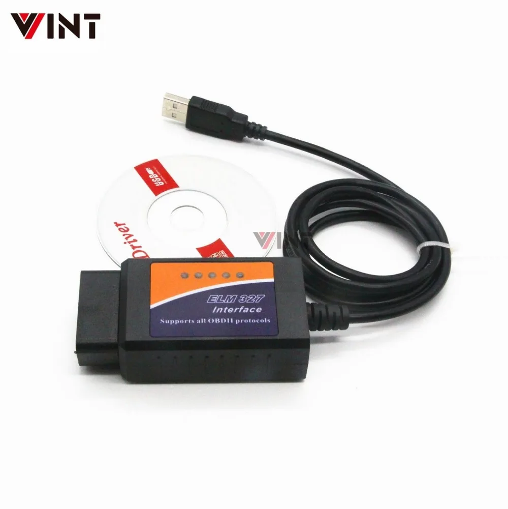 ELM327 USB CH340+ 25K80 чип V1.5 OBD2 OBDII инструмент сканирования автоматический диагностический сканер