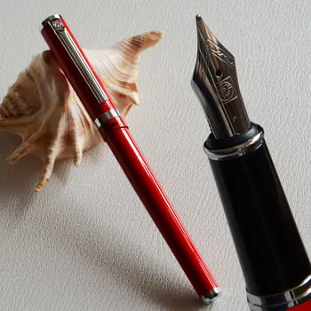

FOUNTAIN PEN PICASSO 609 EXECUTIVE RED AND SILVER DREAM SERIES FINE NIB