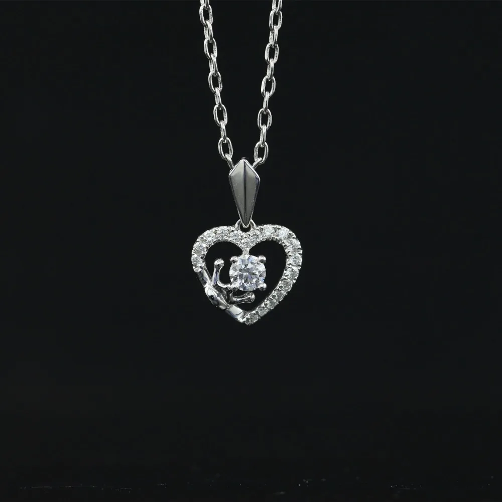

LASAMERO Halo 0.146CT 18k Gold Round Cut Square Center Pave Set Natural Diamond Pendant Necklace Chain Women Fine Jewelry