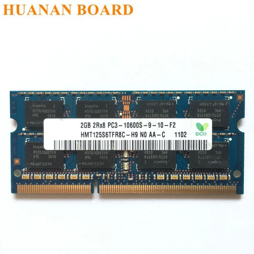 DDR3 2 Гб 2RX8 PC3 10600S 2G 1333 МГц память для ноутбука pc3 модуль SODIMM RAM Hynix чипсет|2rx8 pc3-10600s|ddr3