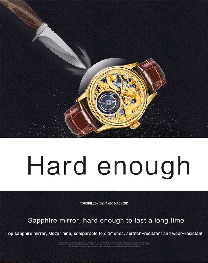 Роскошные мужские Tourbillon часы с зодиакальным драконом Топ бренд Kopeck механические Ретро Мужские наручные часы с скелетом Поддержка