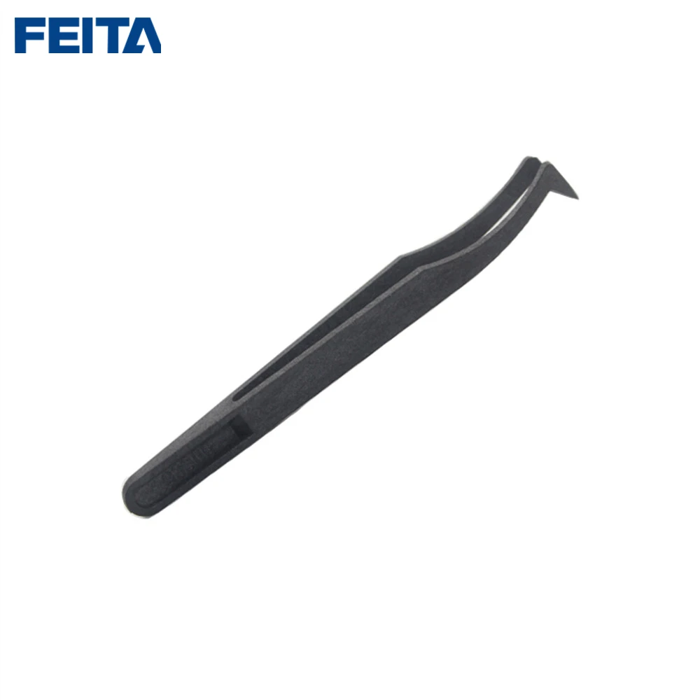 Набор пластиковых пинцетов FEITA 93301 08 6 шт. черные ручные ремонтные инструменты для