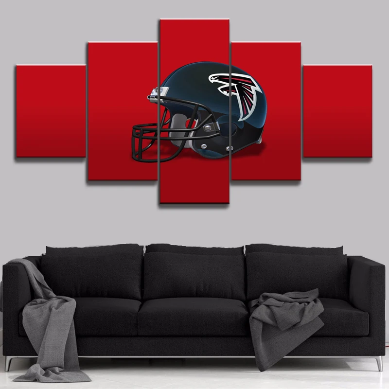 Atlanta Falcons Room Decor Promotion For Promotional Painting Abstract Art Wall Modular Picture 5 Panels Atlanta Falcons For Living Room Home Decoration Canvas Prints Modern Poster