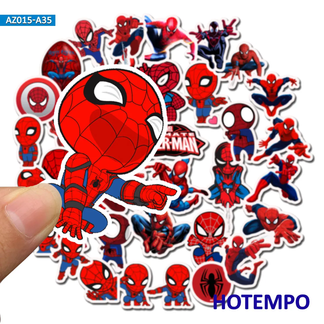 35pcs Super Hero Marvel Spider-Man Stickers for Mobile Phone Laptop Luggage Suitcase Guitar Skateboard Bicycle Car Decal Sticker 35pcs Super Hero Marvel Spider-Man Stickers for Mobile Phone Laptop Luggage Suitcase Guitar Skateboard Bicycle Car Decal Sticker