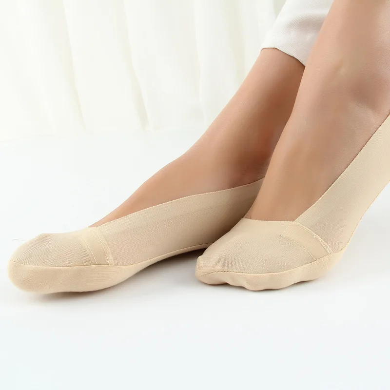 Носки невидимки женские из вискозы и силикагеля 6 цветов|sock slippers|invisible boat sockscomfort gel