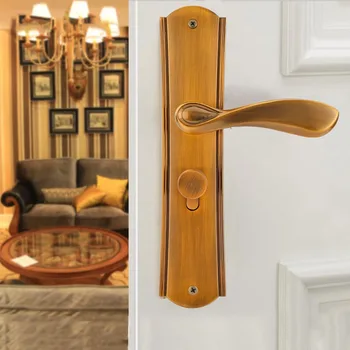 

Modern fashion brushed gold Indoor mute door lock bedroom bookroom door lock