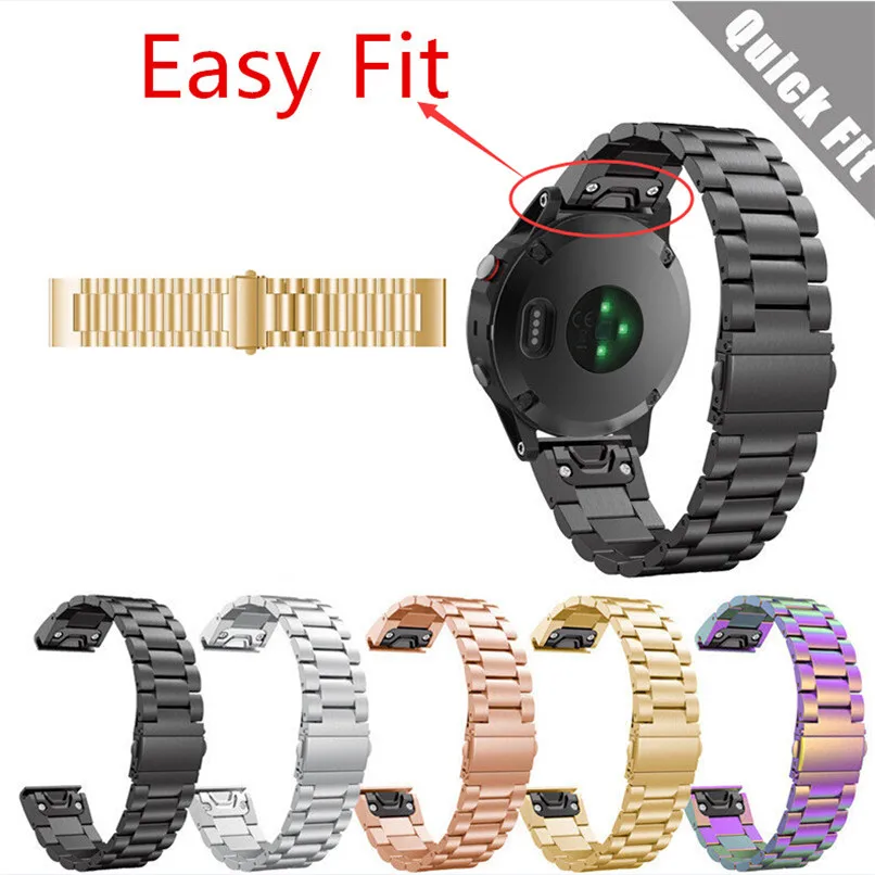 

Replacement Stainless Steel Metal Quick Fit Watch Band Strap For Garmin Fenix 5 H0TY0