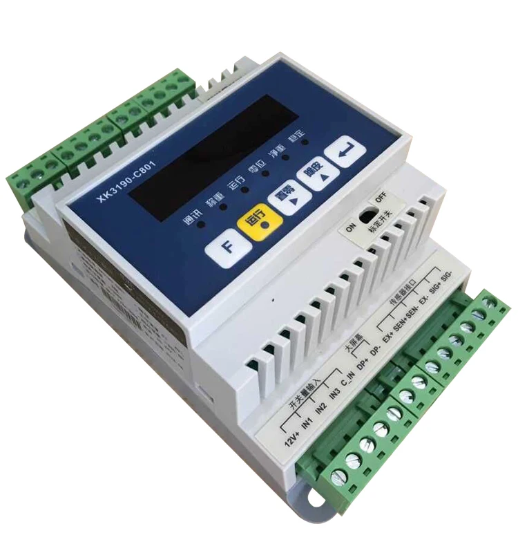 

XK3190-C801 Instrument Weight Transmitter Electronic Scale 485 Communication Guide Rail Weighing Controller