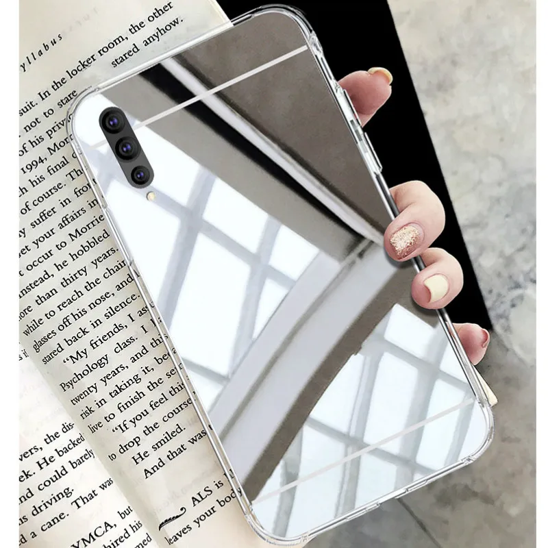 Luxury Mirror Effect Case For Samsung Galaxy A10 A20 A30 A40 A50 A70 M20 J4 J6 J8 A9 A8 A6 plus A7 Silicone TPU Cover Capas