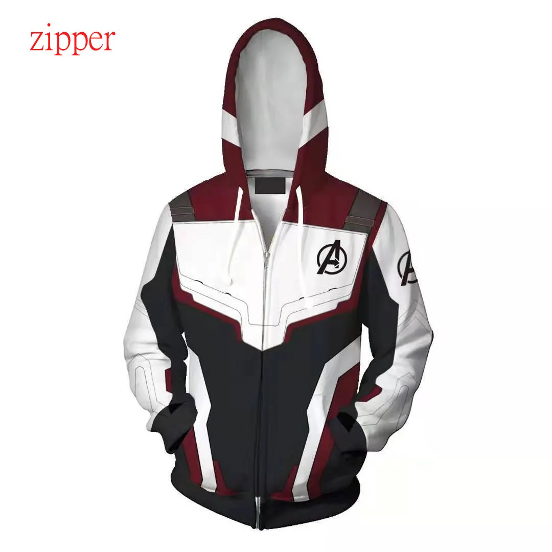 Cosplay Avengers Endgame Quantum Realm Sweatshirt Hoodie Jacket Advanced Tech Costumes Avengers End Game Hood Superhero Hoodies