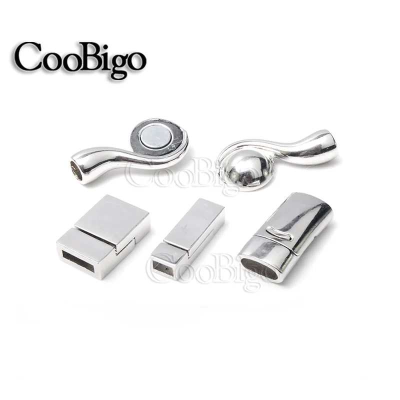 

5Pcs Strong Magnetic Clasp For DIY Leather Cord Necklaces & Bracelets Chain Connector Lanyard Safety Breakaway