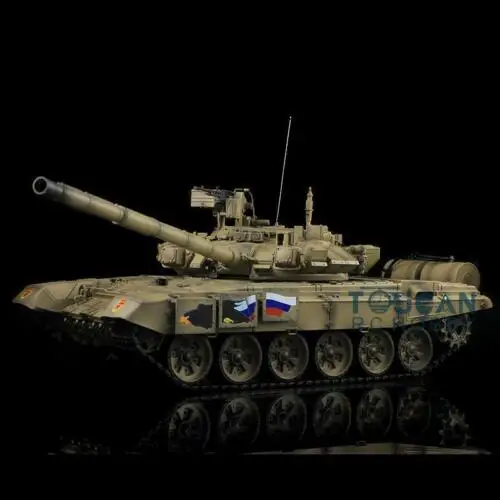 2,4 Ghz Henglong 1/16 желтый 6,0 пластиковая версия Россия T90 RTR rc Танк 3938 модель TH12992