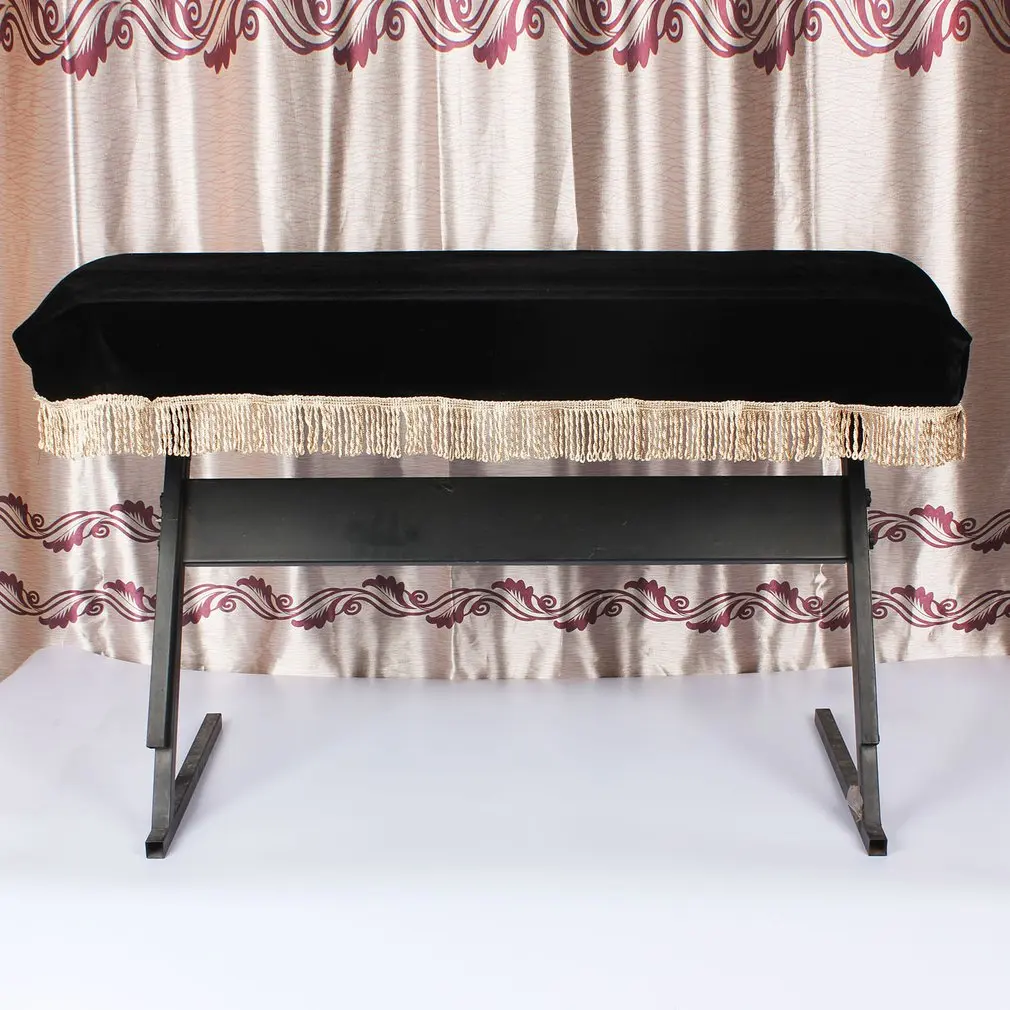 1PC 61-Key Electronic Piano Keyboard Cover Protective Dustproof Pleuche Design Soft Velvet Cover Black