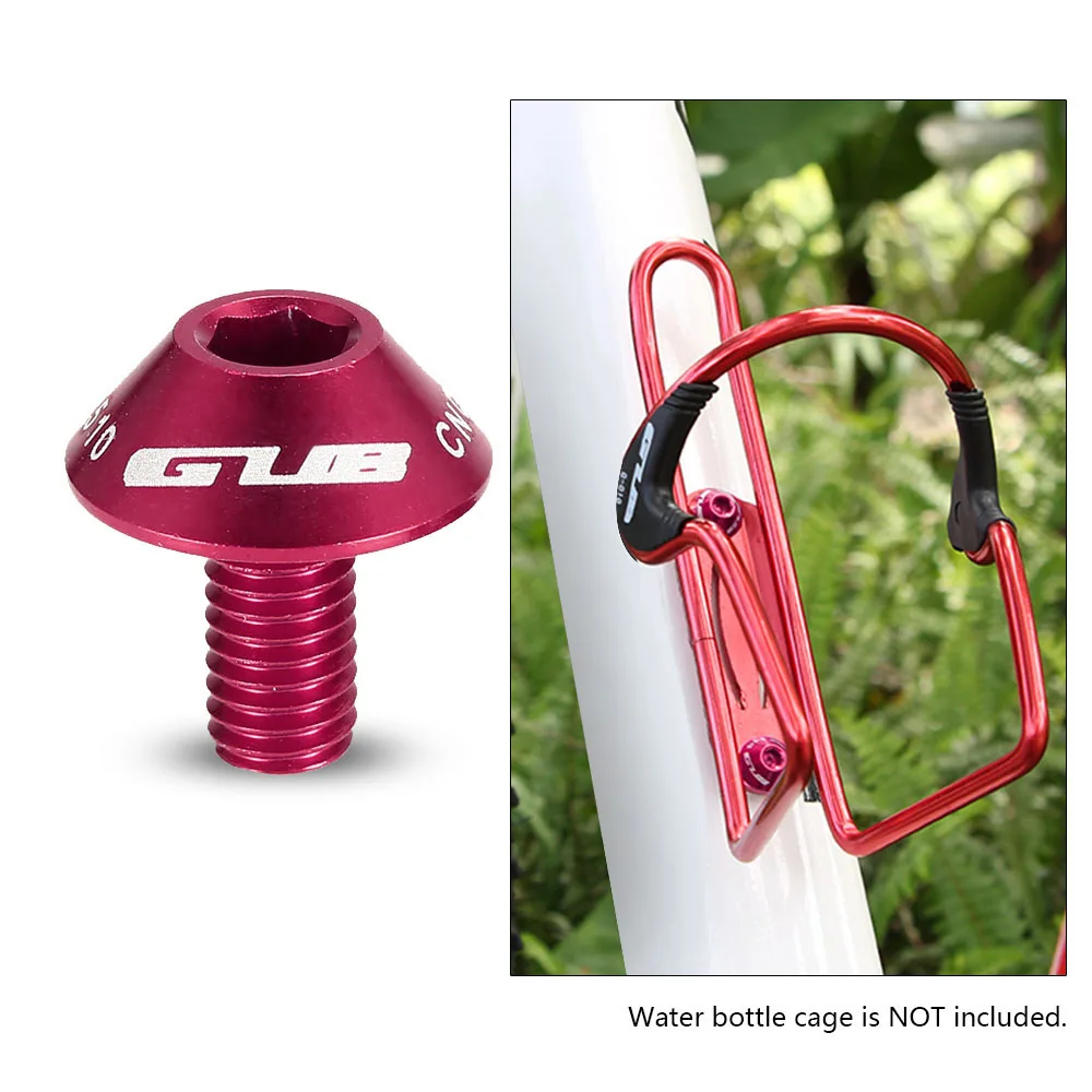 GUB 1 пара велосипед флягодержатель винты M5x12mm легкий бутылка из алюминиевого