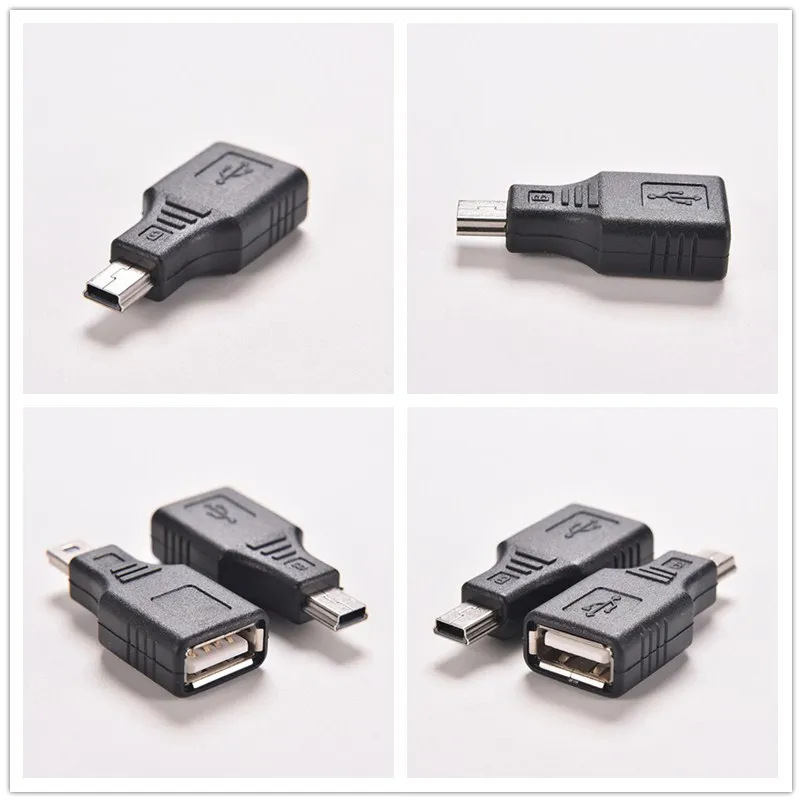 2 шт. USB 0 A Female to Mini B 5 Pin переходник черный 4*1 7*0 9 см | Компьютеры и офис