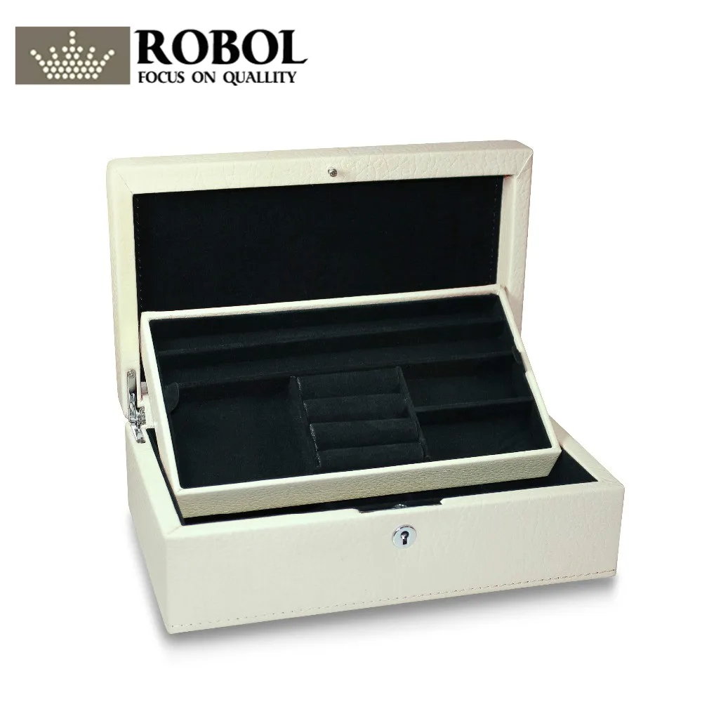 

ROBOL Original Charm Fashion Jewelry Gift Atmosphere Box Protective Jewelry Box Women Bracelet Necklace Ring Storage Box Of Pris