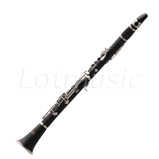 aklot bb clarinet bakelite body 17 brass nickel plated keys with