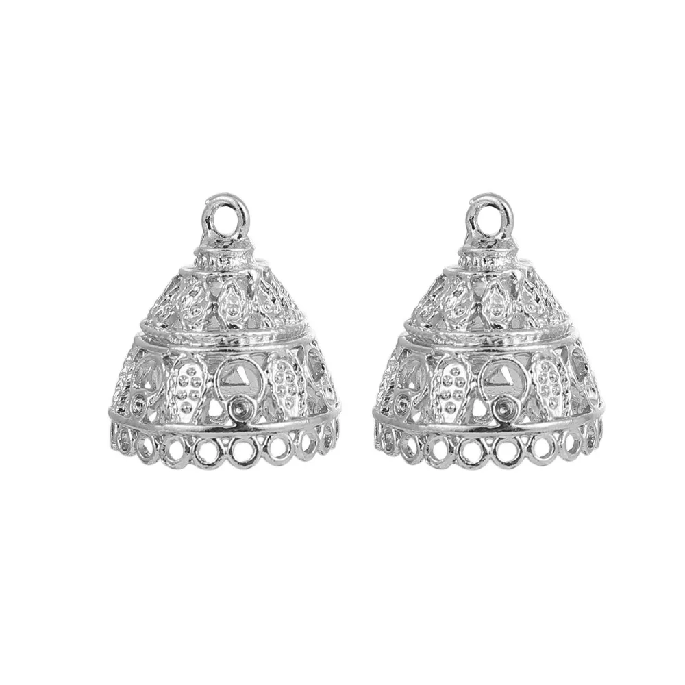Подвески Jhumka Jhumki на основе сплава цинка серебристого цвета (можно держать ss10 ss5