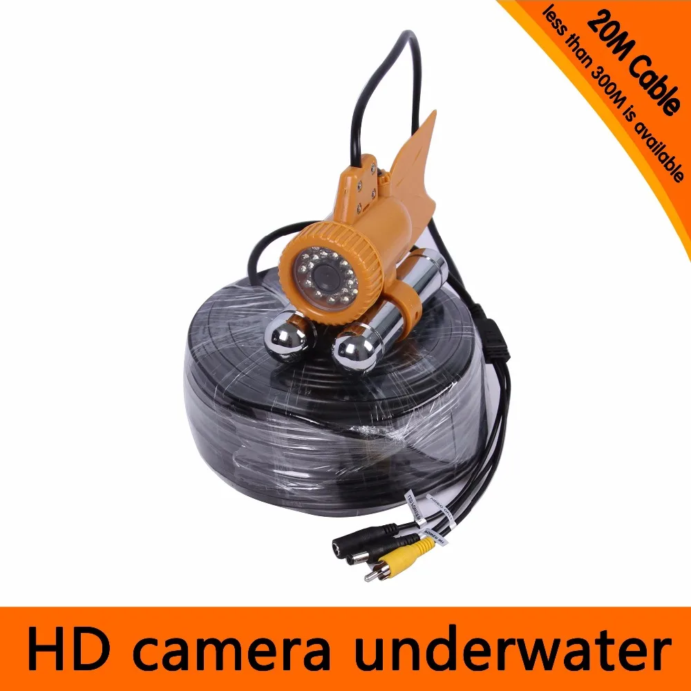 (1 комплект) кабель 20 м 7 дюймовый цветной экран HD 700TVL CMOS камера для осмотра рыбы