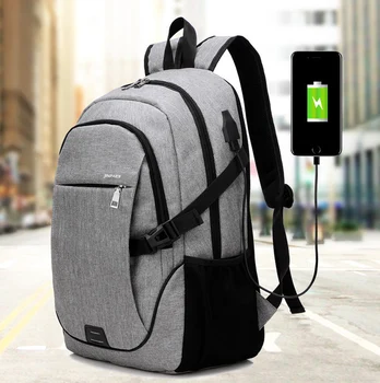 

15 15.6 15.4 Inch with USB Interface Laptop Notebook PC Backpack Bags Case for School macbook 17 Men Women Student Travel