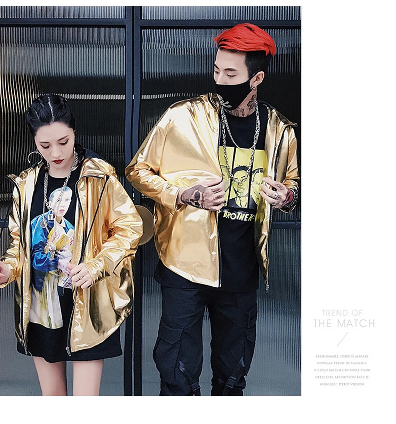 Korean Hip Hop Jacket Man 2018 Hood Windbreaker   (24)