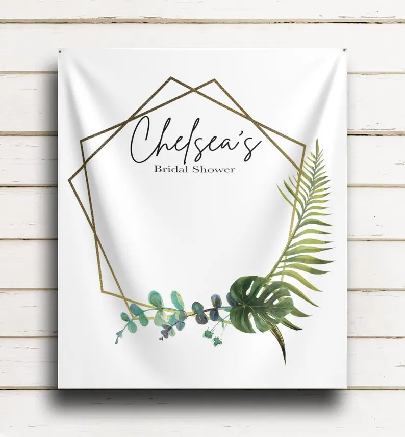 

Photography Backdrops Background Wedding Shower Personalized Photo Backdrop Cloth Wall Tapestry Backgrounds for Photo Studio