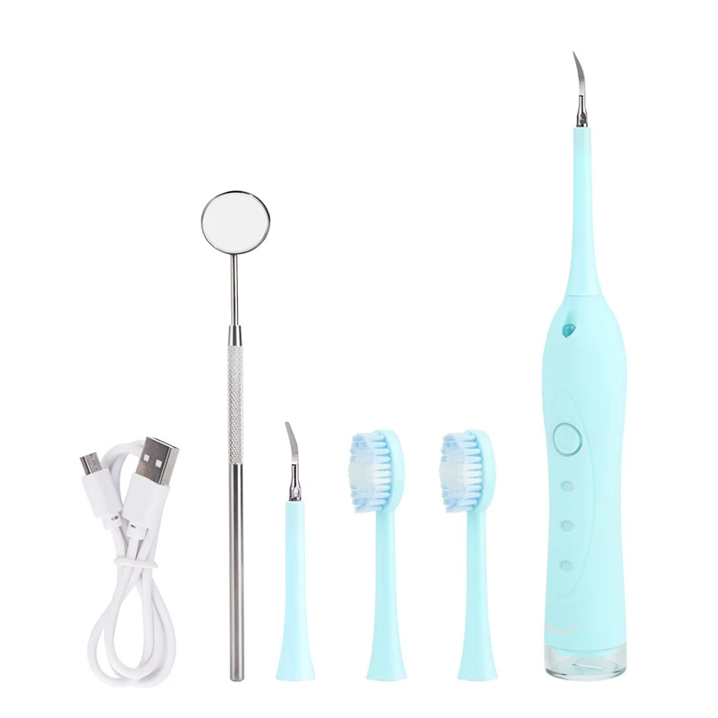 Teeth Whitening Dental Instrument Tooth Cleaning Polisher Tool Electric Calculus Remover Dentist Stain Eraser Mouth Mirror Kit45 - Цвет: KQ117B