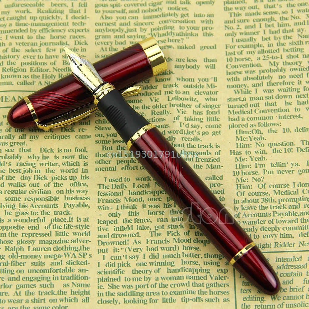 Jinhao X450 Твист Carven B Nib темно красная Роскошная перьевая ручка хороший подарок|jinhao
