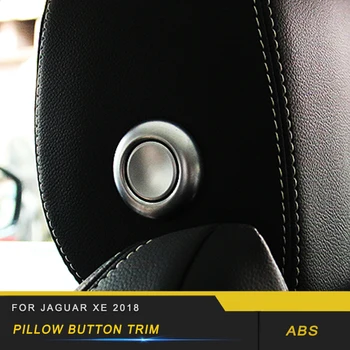 

Auto Car-styling Pillow button trim frame Stickers Covers Interior Accessories For Jaguar XE 2018