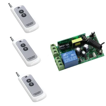

New AC85V 110V 220V 250V Radio Remote Control System Smart Home Control Receiver & Digital Remote Controllers with Two Button